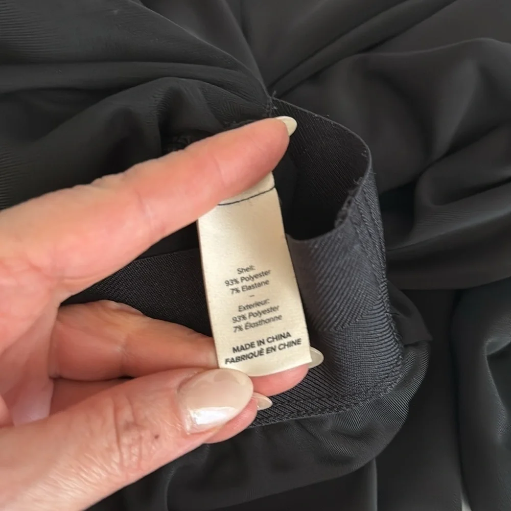 Cinq a Sept Shana Drapey Front Jersey Pants in Black Size Small